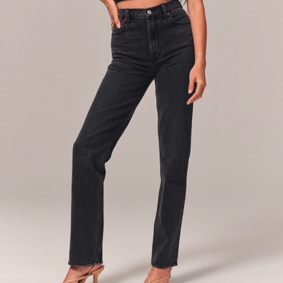 Abercrombie & Fitch 90’s Straight Curve Love Jeans NWT - Picture 3 of 11